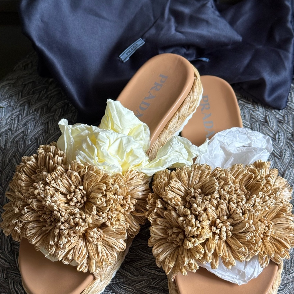 Prada Raffia Sandal - Picture 9 of 9